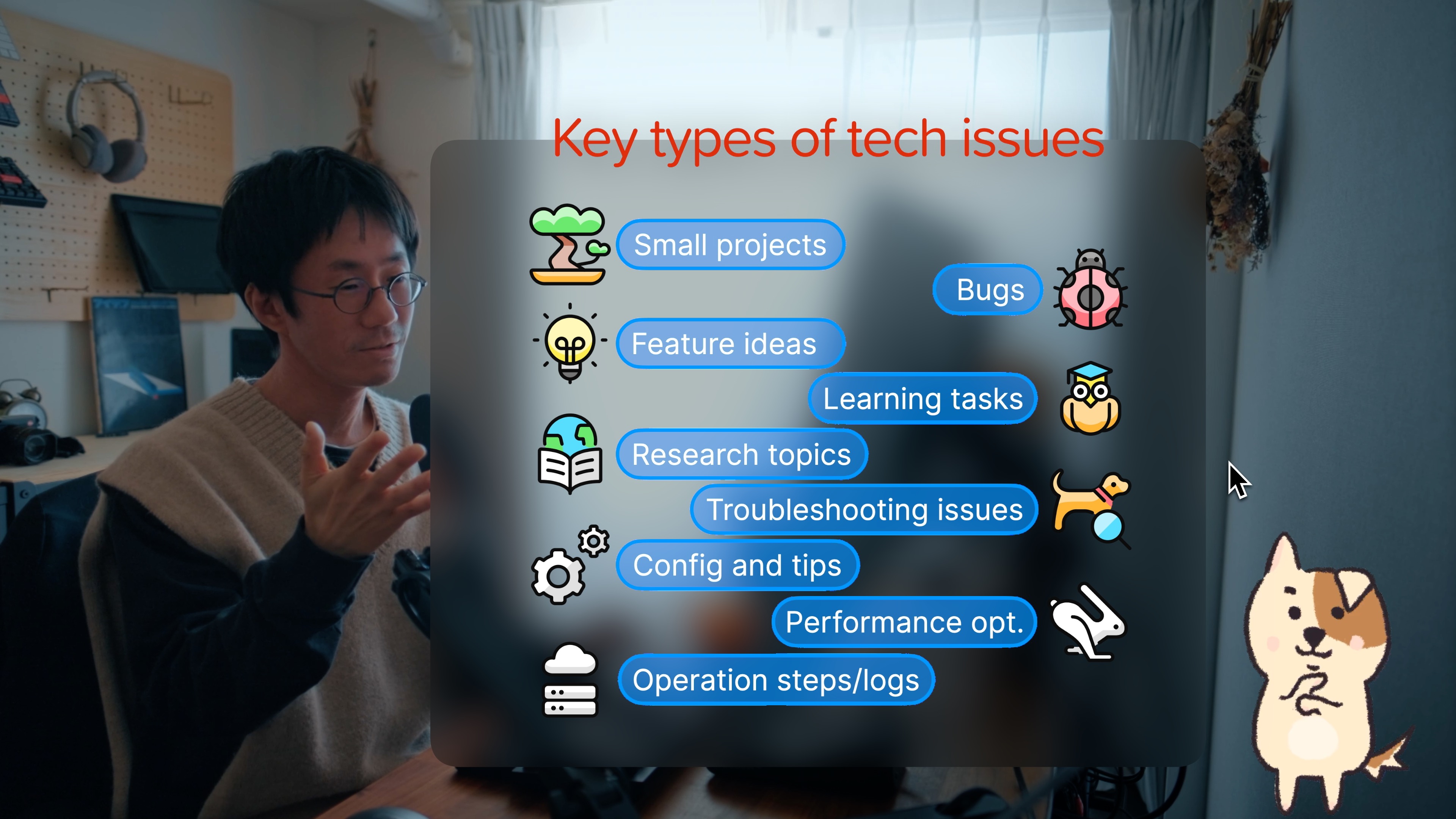 Key types of tech issues